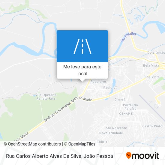 Rua Carlos Alberto Alves Da Silva mapa
