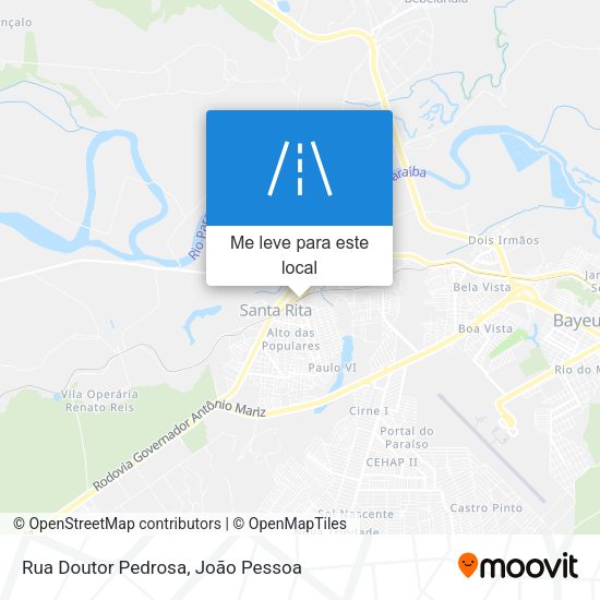 Rua Doutor Pedrosa mapa