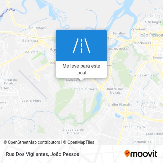 Rua Dos Vigilantes mapa