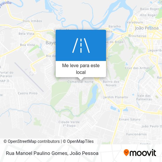Rua Manoel Paulino Gomes mapa