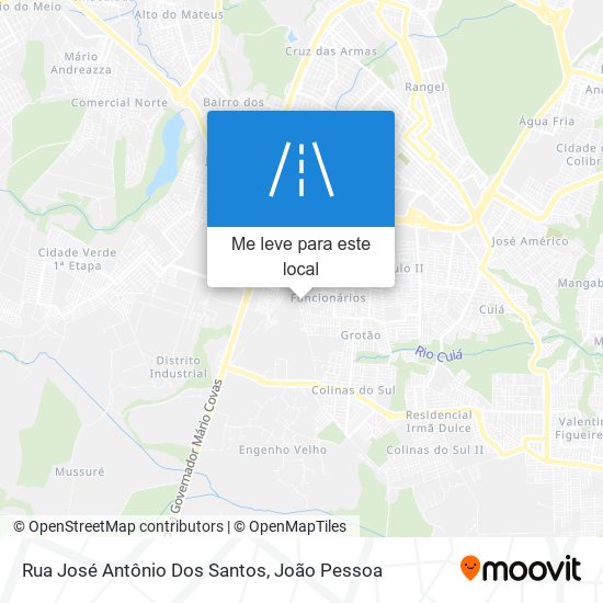 Rua José Antônio Dos Santos mapa