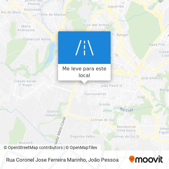 Rua Coronel Jose Ferreira Marinho mapa