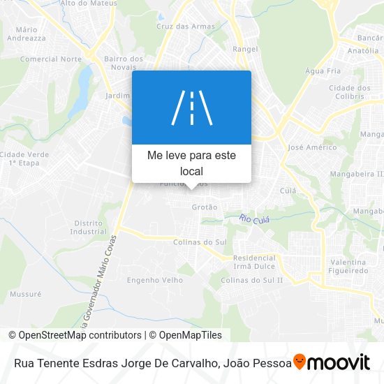Rua Tenente Esdras Jorge De Carvalho mapa