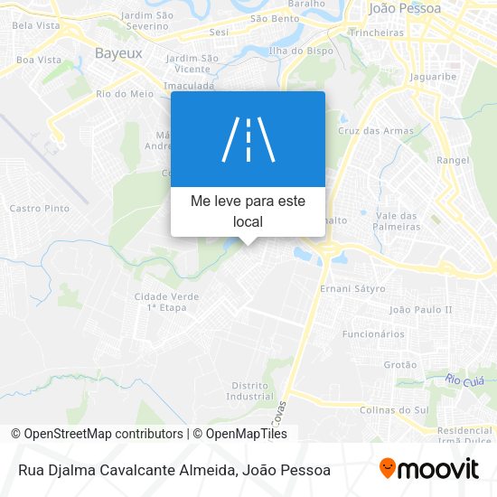 Rua Djalma Cavalcante Almeida mapa