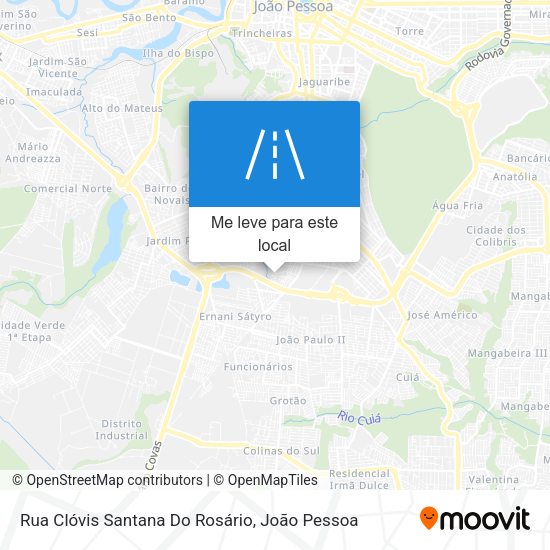 Rua Clóvis Santana Do Rosário mapa
