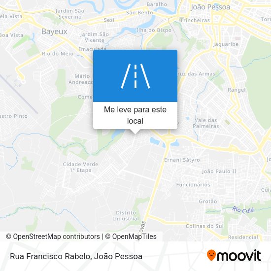 Rua Francisco Rabelo mapa