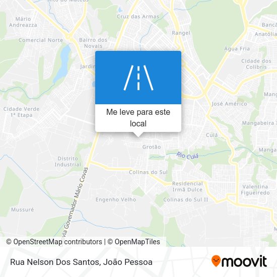 Rua Nelson Dos Santos mapa