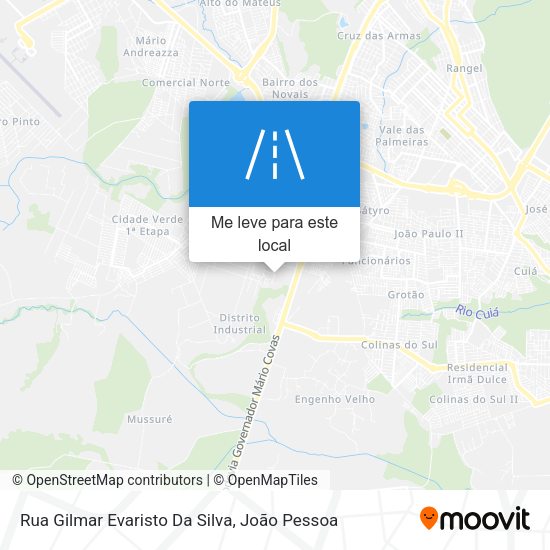 Rua Gilmar Evaristo Da Silva mapa