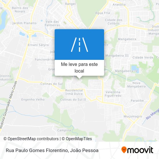 Rua Paulo Gomes Florentino mapa