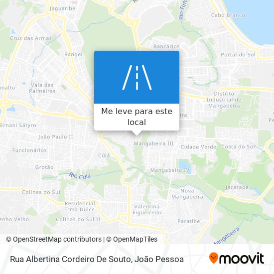 Rua Albertina Cordeiro De Souto mapa