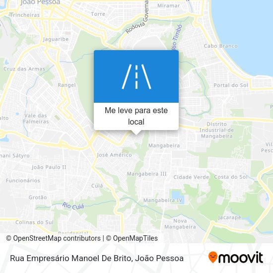 Rua Empresário Manoel De Brito mapa