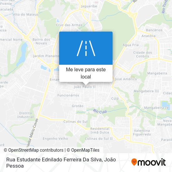 Rua Estudante Ednilado Ferreira Da Silva mapa