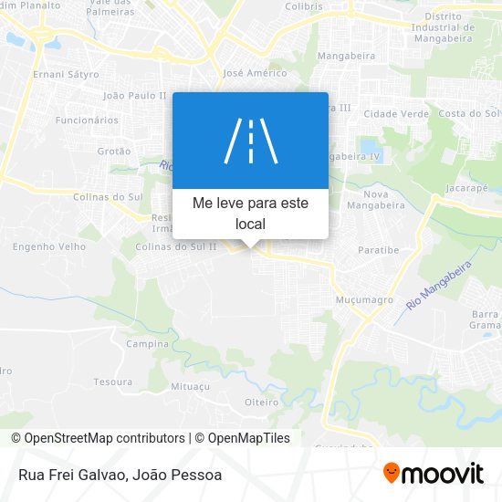 Rua Frei Galvao mapa