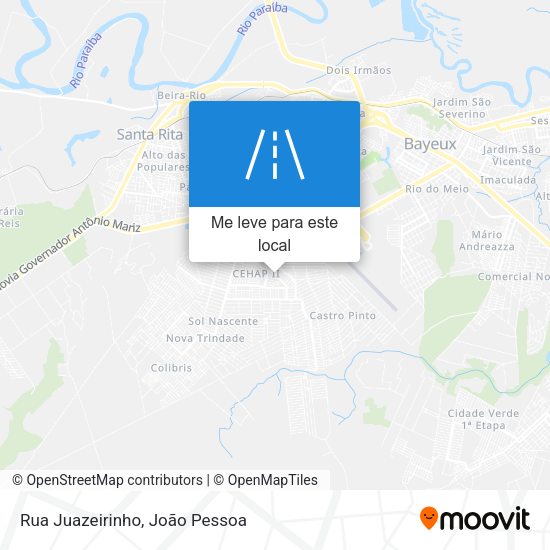 Rua Juazeirinho mapa