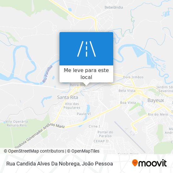 Rua Candida Alves Da Nobrega mapa