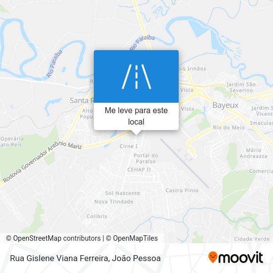 Rua Gislene Viana Ferreira mapa