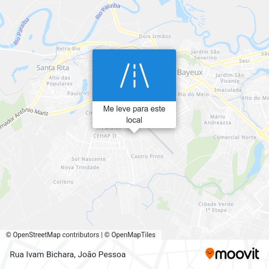 Rua Ivam Bichara mapa