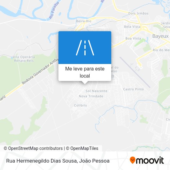 Rua Hermenegildo Dias Sousa mapa