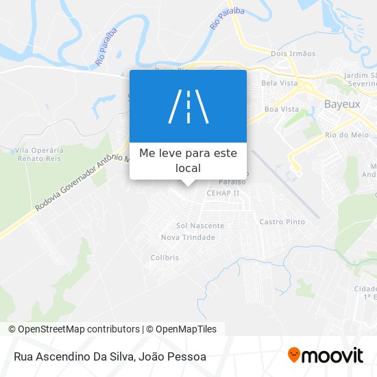 Rua Ascendino Da Silva mapa