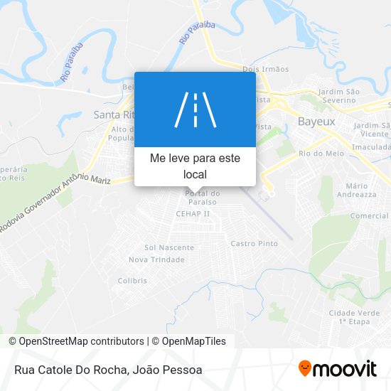 Rua Catole Do Rocha mapa