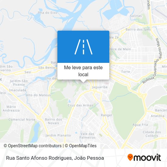 Rua Santo Afonso Rodrigues mapa