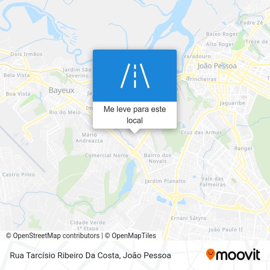 Rua Tarcísio Ribeiro Da Costa mapa