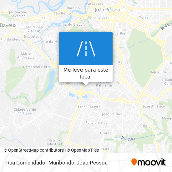 Rua Comendador Maribondo mapa