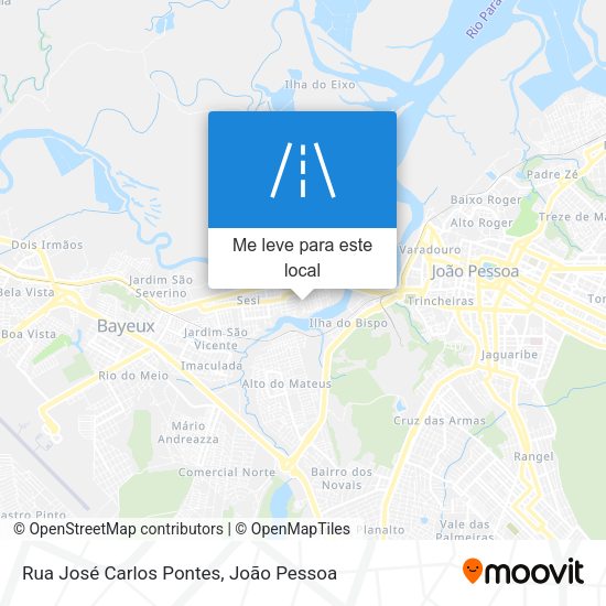 Rua José Carlos Pontes mapa