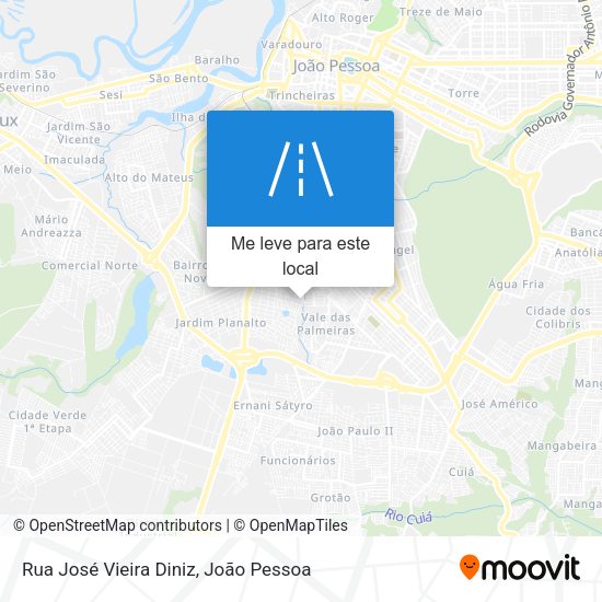Rua José Vieira Diniz mapa