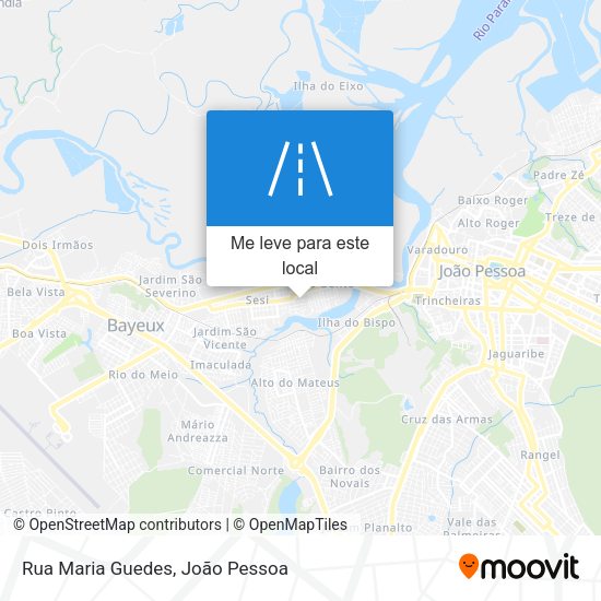 Rua Maria Guedes mapa