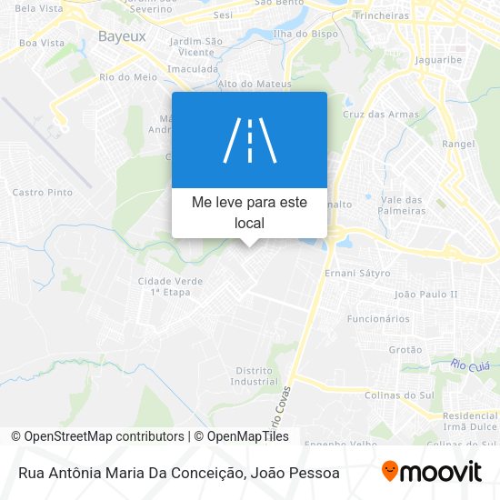 Rua Antônia Maria Da Conceição mapa