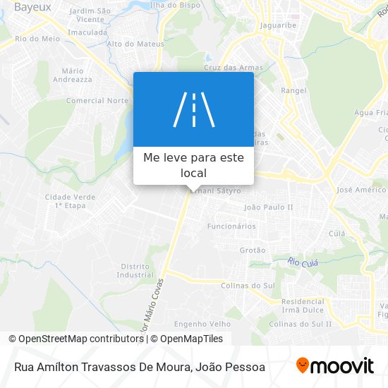 Rua Amílton Travassos De Moura mapa