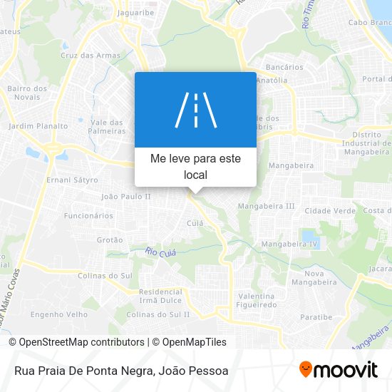 Rua Praia De Ponta Negra mapa