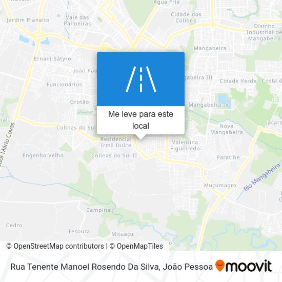 Rua Tenente Manoel Rosendo Da Silva mapa