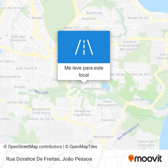 Rua Doralice De Freitas mapa