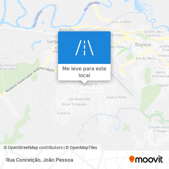 Rua Conceição mapa