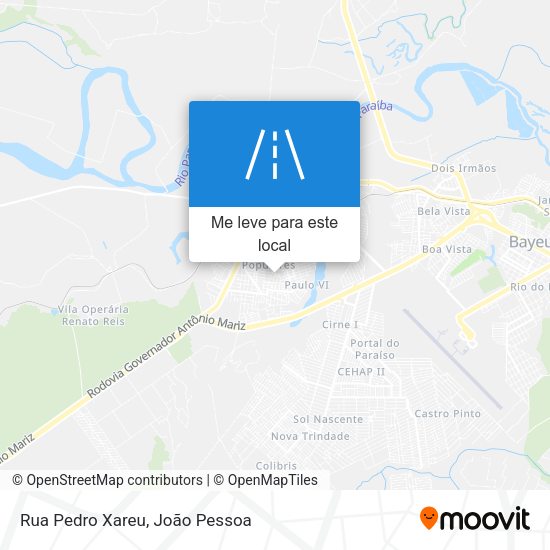 Rua Pedro Xareu mapa