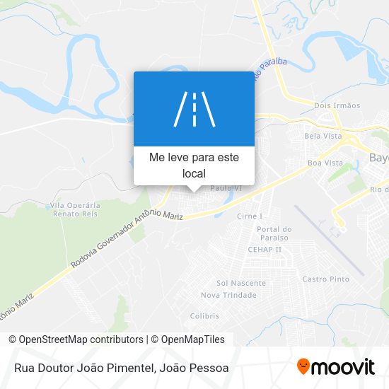 Rua Doutor João Pimentel mapa