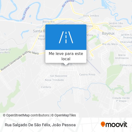 Rua Salgado De São Félix mapa