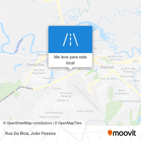 Rua Da Bica mapa
