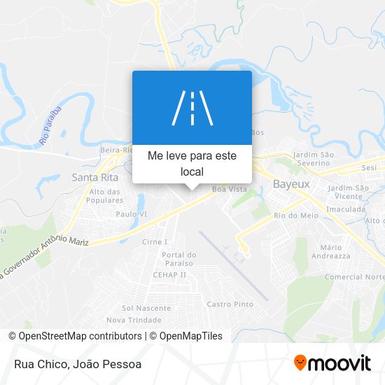 Rua Chico mapa