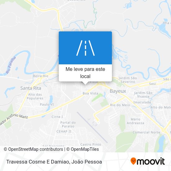 Travessa Cosme E Damiao mapa