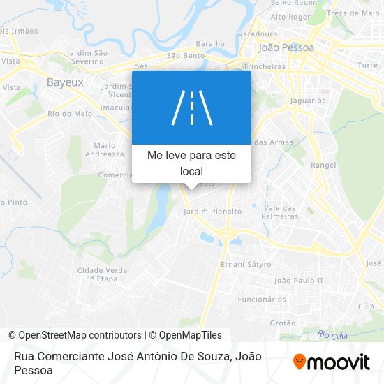 Rua Comerciante José Antônio De Souza mapa