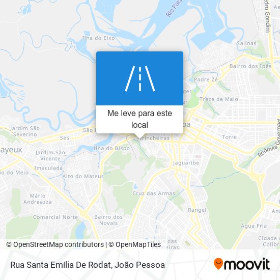 Rua Santa Emília De Rodat mapa