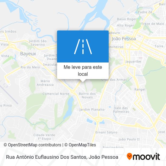 Rua Antônio Euflausino Dos Santos mapa