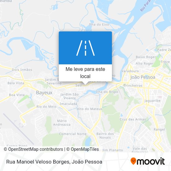 Rua Manoel Veloso Borges mapa