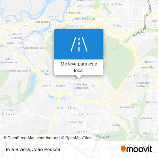 Rua Riviera mapa