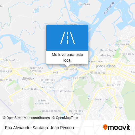 Rua Alexandre Santana mapa