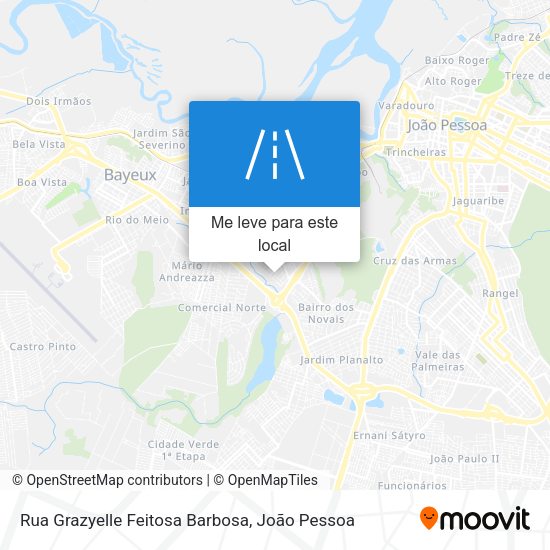Rua Grazyelle Feitosa Barbosa mapa