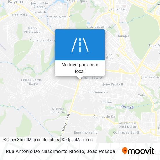 Rua Antônio Do Nascimento Ribeiro mapa
